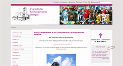 Desktop Screenshot of gemeinde.bisingen.elk-wue.de