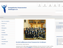 Tablet Screenshot of posaunenchor-genkingen.elk-wue.de