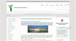 Desktop Screenshot of kirchenmusik.elk-wue.de