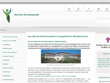Tablet Screenshot of kirchenmusik.elk-wue.de