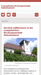 Mobile Screenshot of gemeinde.hohenhaslach.elk-wue.de