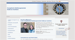 Desktop Screenshot of gemeinde.sontheim-matthaeus.elk-wue.de