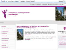 Tablet Screenshot of gemeinde.oberjesingen.elk-wue.de
