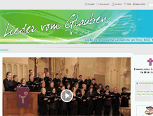 Tablet Screenshot of liedervomglauben.elk-wue.de