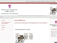 Tablet Screenshot of buero-fuer-chancengleichheit.elk-wue.de