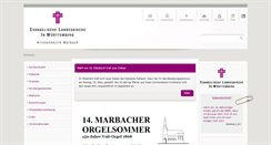 Desktop Screenshot of kirchenbezirk.marbach.elk-wue.de