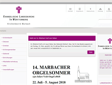 Tablet Screenshot of kirchenbezirk.marbach.elk-wue.de