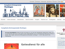 Tablet Screenshot of gemeinde.plochingen.elk-wue.de