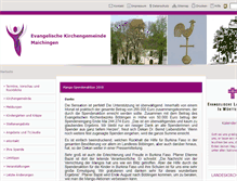 Tablet Screenshot of gemeinde.maichingen.elk-wue.de